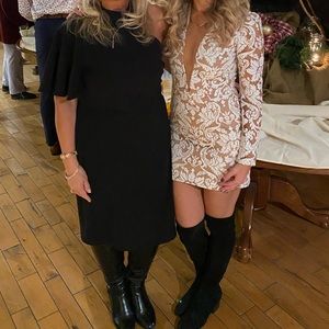 Dress the Population Claudia sequin sheer dress